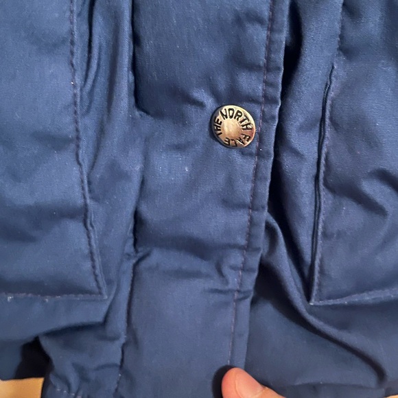 The North Face Vintage Made in USA Blue Goose Down Puffer Coat - Picture 6 of 9